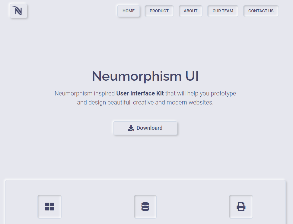 Neumorphism Ui